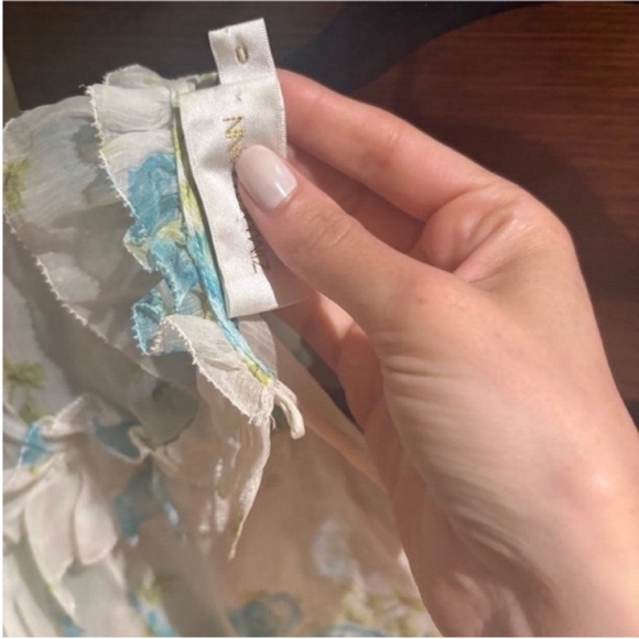 Zimmermann Floral Print Jumpsuit in Cream and Blue - Picture 5 of 5